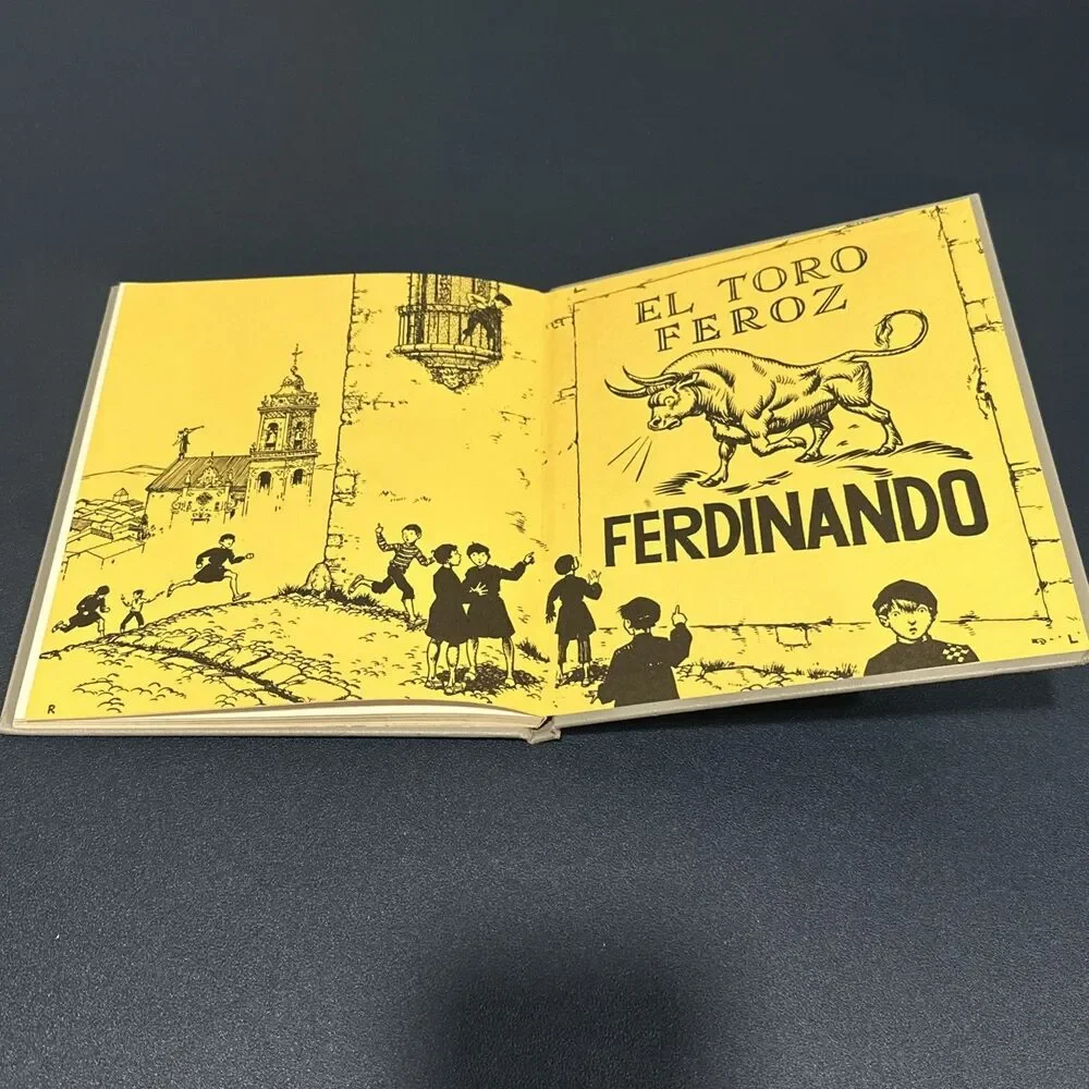 VTG 1964 The Story of Ferdinand HC Illus Book Munro Leaf Robert Lawson Viking - Picture 3 of 6